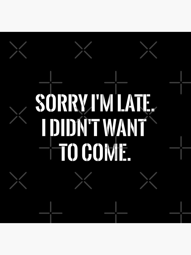 Sorry I'm late funny by rehabtiger