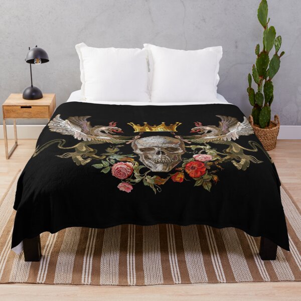 Item preview, Two griffins, skull and flowers designed and sold by matrioshka.