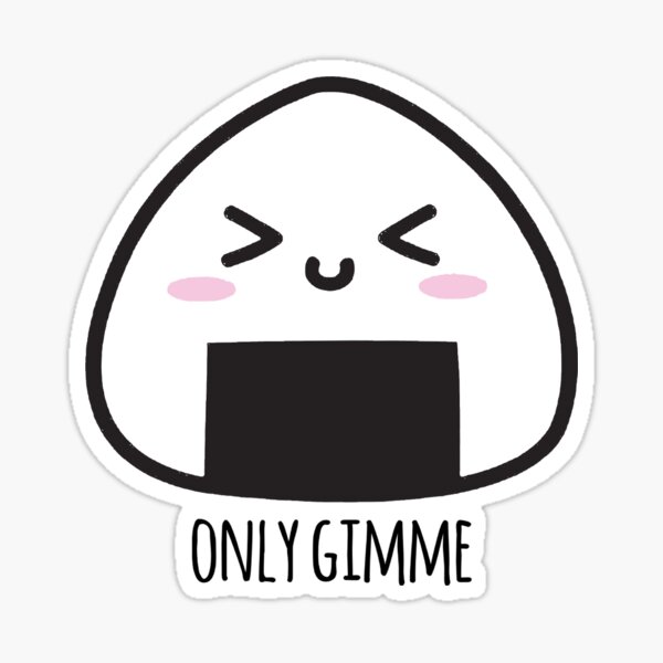 Cute Kawaii Onigiri Sticker For Sale By Nommieandco Redbubble 9255