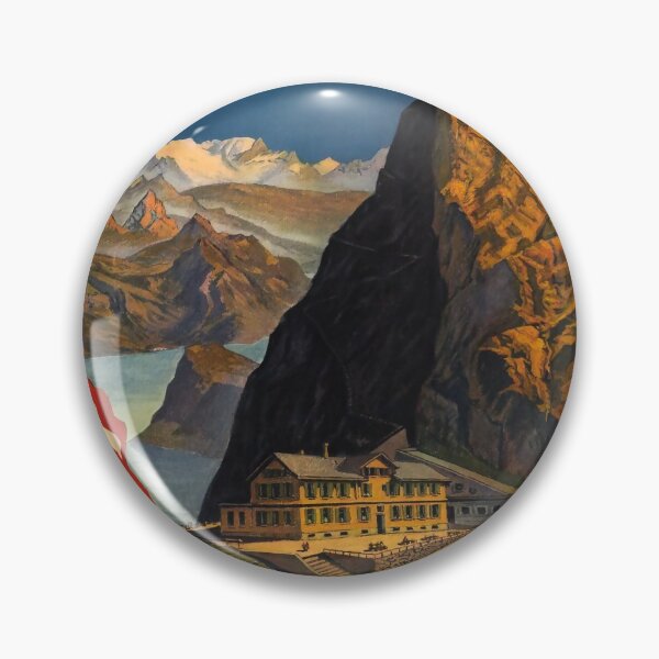 Item preview, Pilatus vintage travel poster designed and sold by stickart-marek.