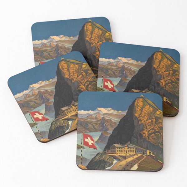 Item preview, Pilatus vintage travel poster designed and sold by stickart-marek.
