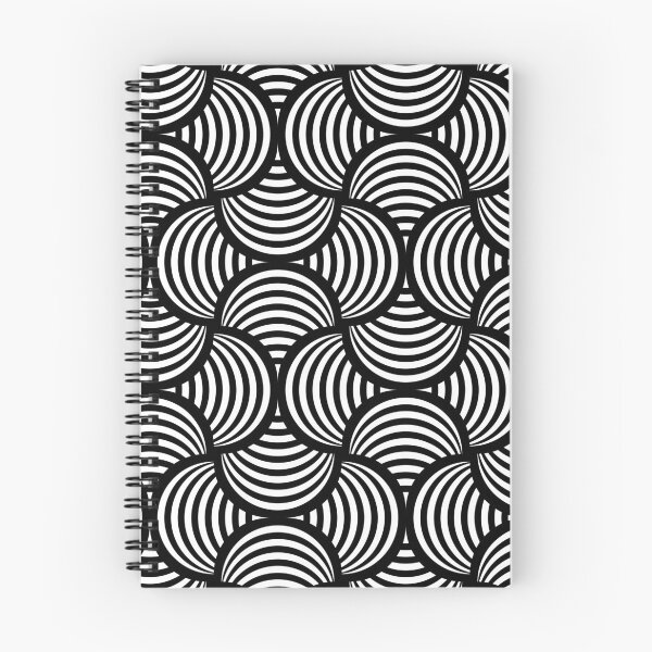 Item preview, Minimalist White and Black Scallop Pattern designed and sold by RootSquare.