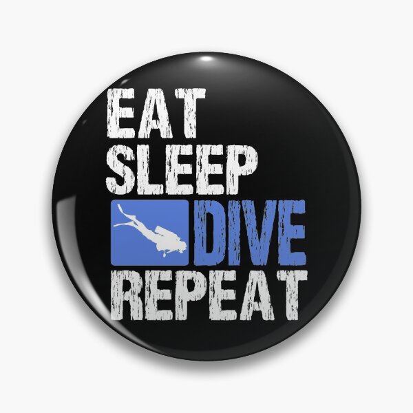 Item preview, Eat sleep dive repeat designed and sold by redshirtz.
