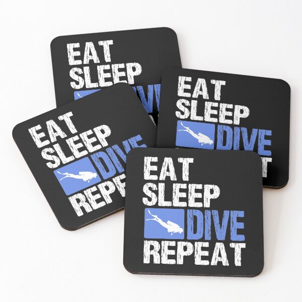 Item preview, Eat sleep dive repeat designed and sold by redshirtz.
