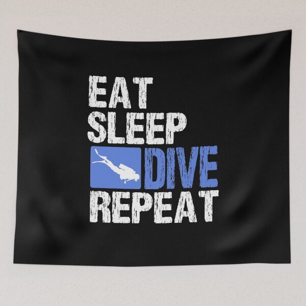 Item preview, Eat sleep dive repeat designed and sold by redshirtz.