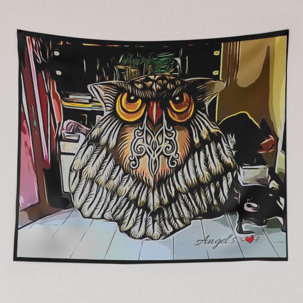 Item preview, Owl - kite - Balinese style designed and sold by LittleAngy.