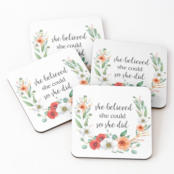 Item preview, SMALL QUOTE - SHE BELIEVED SHE COULD SO SHE DID designed and sold by latiendadearyam.