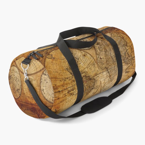 Traveller Gifts travel souvenir vintage world map Duffle Bag