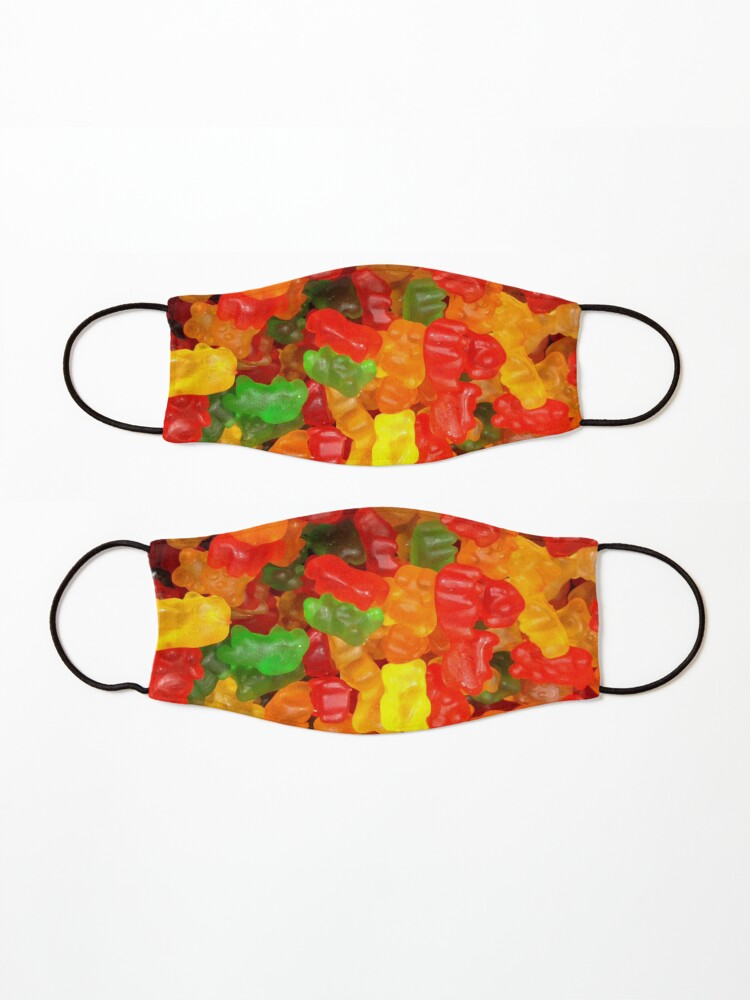 Alternate view of colorful sweet tooth foodie candy gummy bear Mask