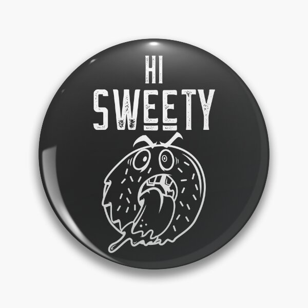 Item preview, Hi Sweety. Angry Donut. Funny doughnut. Dark background. designed and sold by shirtdan.