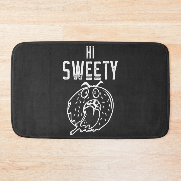 Item preview, Hi Sweety. Angry Donut. Funny doughnut. Dark background. designed and sold by shirtdan.