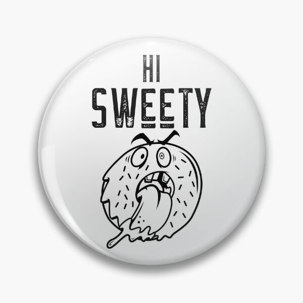 Item preview, Hi Sweety. Angry Donut. Funny doughnut. Light background. designed and sold by shirtdan.