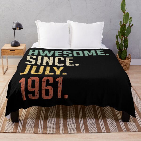 Item preview, Awesome Since July 1961 59th Birthday Gift 59 Years Old Vintage July 1961 designed and sold by Takatv.