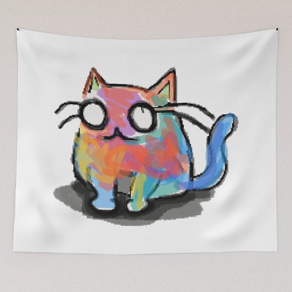 Item preview, Colorful cat designed and sold by PeterSamwell.