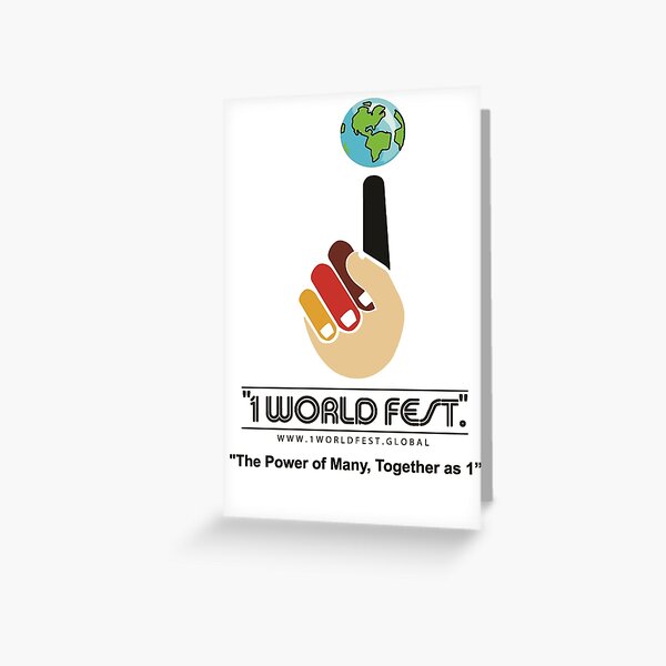 1 World Fest Global Greeting Card