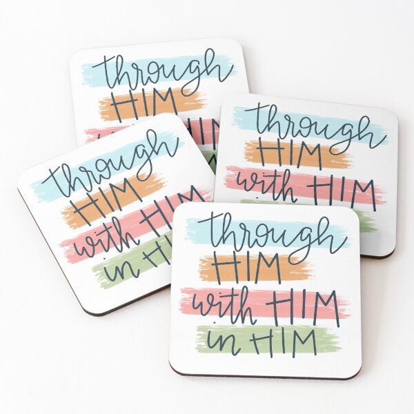 Item preview, Through Him With Him In Him Sticker designed and sold by rachelostdiek.