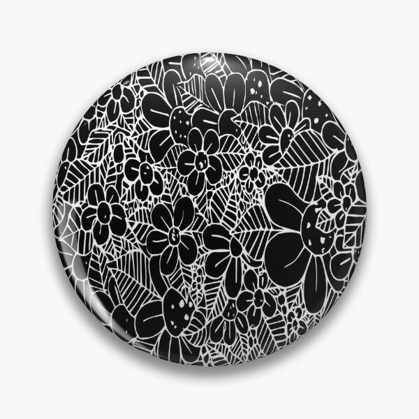 Item preview, Inverted Black and White Flowers designed and sold by ArtsyEmma2.