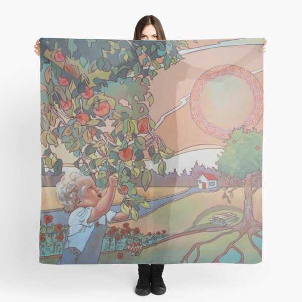Colorful vintage style design Scarf