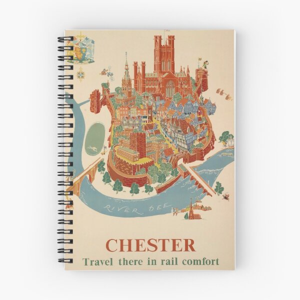 Item preview, Chester vintage travel poster designed and sold by stickart-marek.