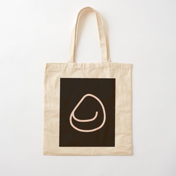 Black: logo Cotton Tote Bag