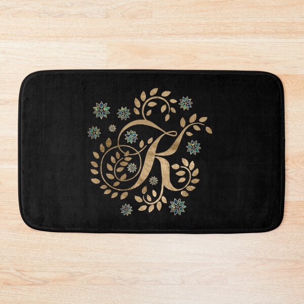 Item preview, Luxury Golden Calligraphy Monogram with letter K designed and sold by k9printart.