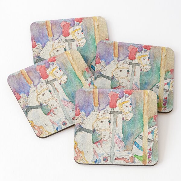 Item preview, Carousel horses designed and sold by ChristineDavisArt.