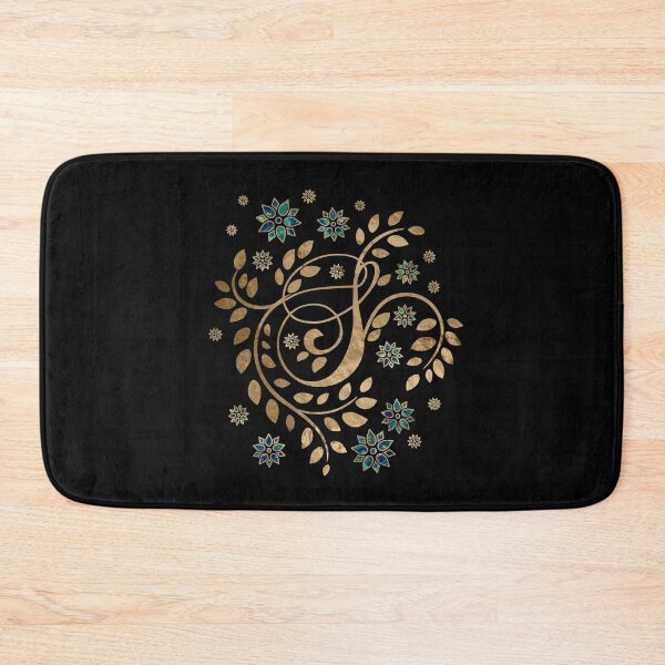 Item preview, Luxury Golden Calligraphy Monogram with letter S designed and sold by k9printart.