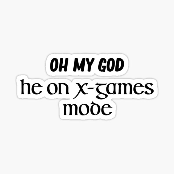 X Games Mode Stickers Redbubble