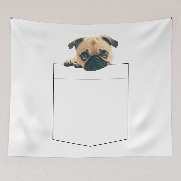 Item preview, Pug Puppy in a Pocket designed and sold by AmbroseAnn.