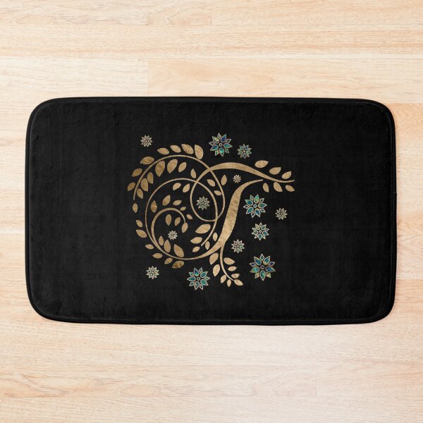 Item preview, Luxury Golden Calligraphy Monogram with letter T designed and sold by k9printart.