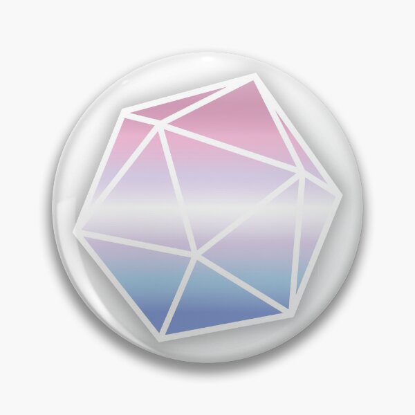 Item preview, Bigender Pride D20 (Crooked) designed and sold by kingamongknight.