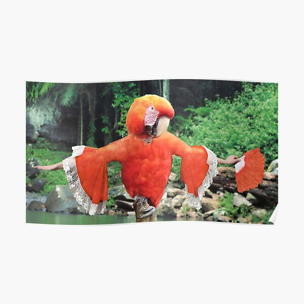 Baroque macaw Poster