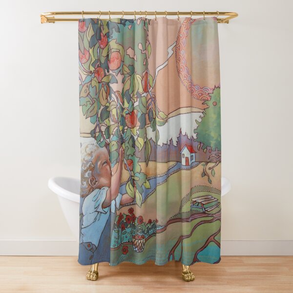 Colorful vintage style design Shower Curtain