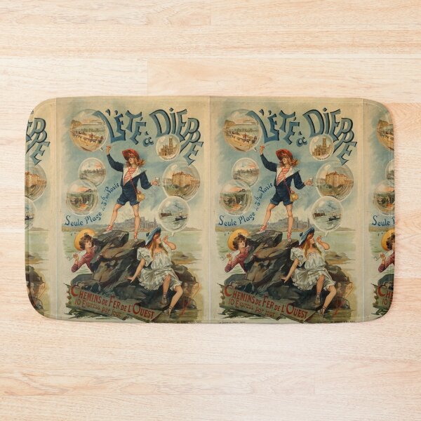Item preview, OUEST Ete a Dieppe vintage travel poster designed and sold by stickart-marek.
