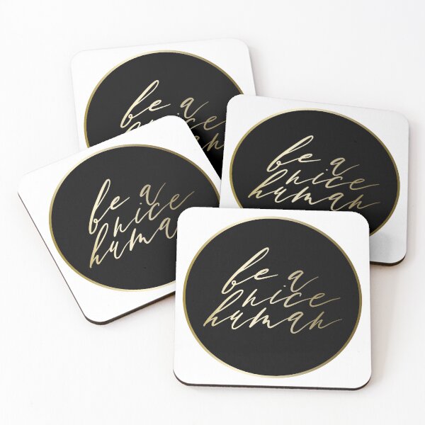Item preview, Be A Nice Human | Black & Gold designed and sold by CarlosAlberto.