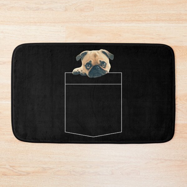 Item preview, Pug Puppy in a Pocket for Dark Background designed and sold by AmbroseAnn.