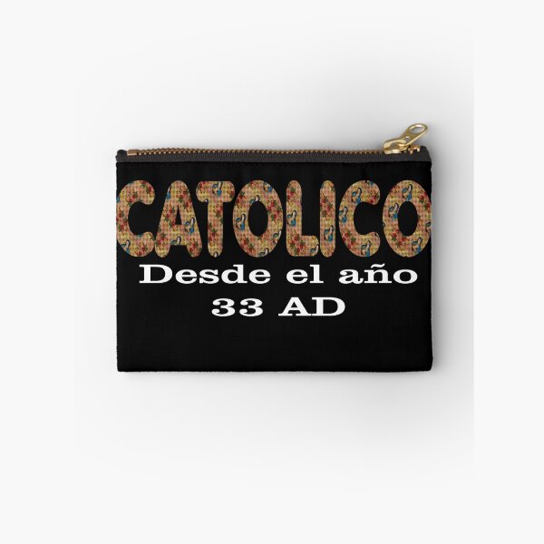 Item preview, Spanish Catolico Desde 33 AD Catholic Since 33 AD T-Shirt Jesus Crucifix Eucharist Mass 2001 black designed and sold by hispanicworld.