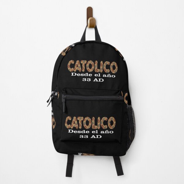 Item preview, Spanish Catolico Desde 33 AD Catholic Since 33 AD T-Shirt Jesus Crucifix Eucharist Mass 2001 black designed and sold by hispanicworld.