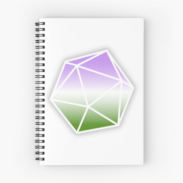 Artikelvorschau, Genderqueer Pride D20 (krumm) entworfen und verkauft von kingamongknight.