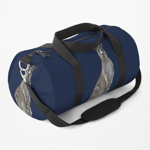Kangaroo with joey looking out of pouch 4 Duffle Bag