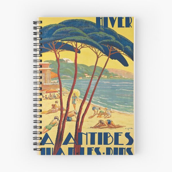 Item preview, Antibes Juan les Pins vintage travel poster designed and sold by stickart-marek.