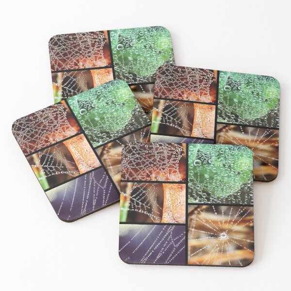 Item preview, Dewdrops on Spider Webs Collage designed and sold by Sk8Legged.