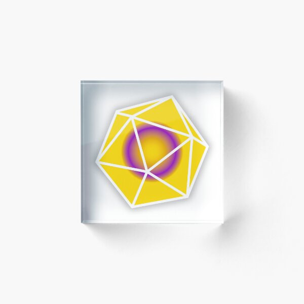 Item preview, Intersex Pride D20 (Crooked) designed and sold by kingamongknight.
