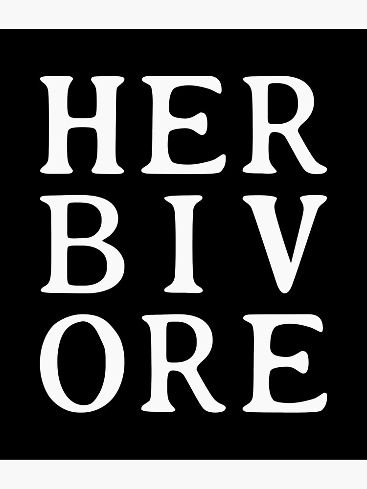 "Herbivore Logo" Poster by MAWOLUX Redbubble