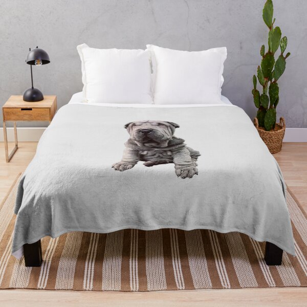 Item preview, Shar Pei Cute Blue Puppy Dog designed and sold by ElegantCat.