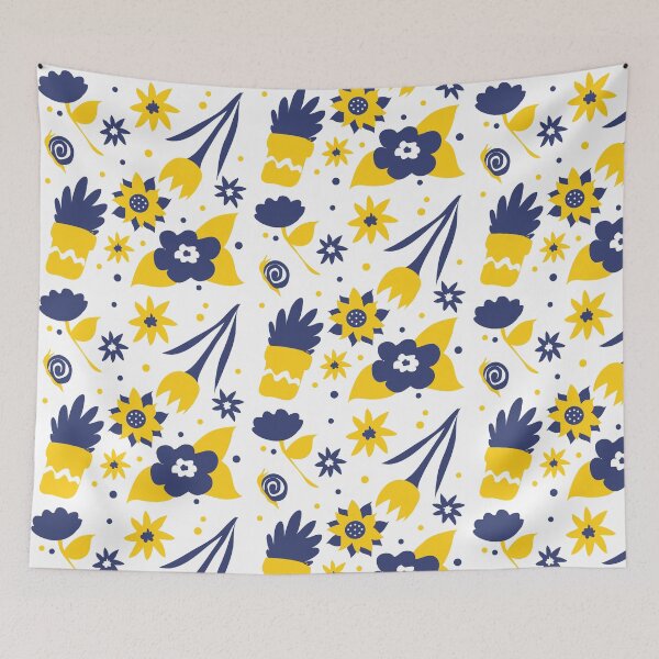 Item preview, Golden Navy Garden designed and sold by WhitakerA.