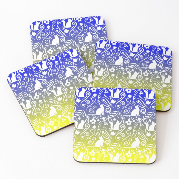 Item preview, Cat and Flowers - Golden Beach by the Sea RS designed and sold by CreativityRoams.