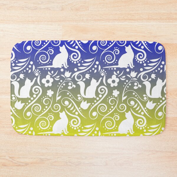 Item preview, Cat and Flowers - Golden Beach by the Sea RS designed and sold by CreativityRoams.