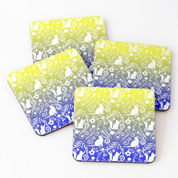 Item preview, Cat and Flowers - Golden Beach by the Sea RS designed and sold by CreativityRoams.