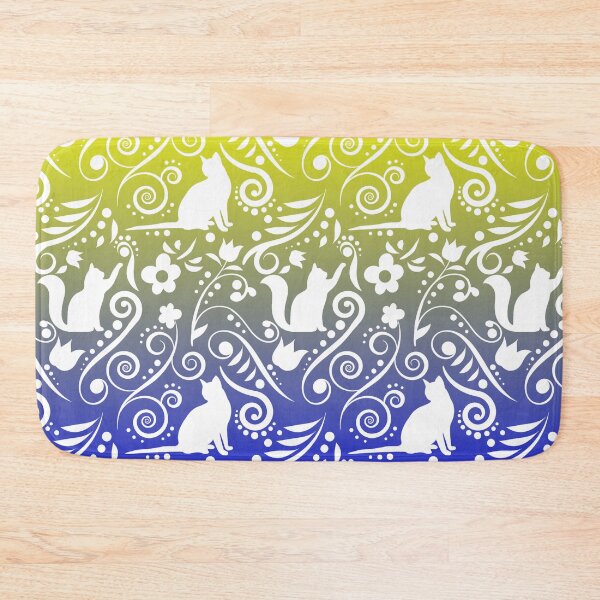 Item preview, Cat and Flowers - Golden Beach by the Sea RS designed and sold by CreativityRoams.